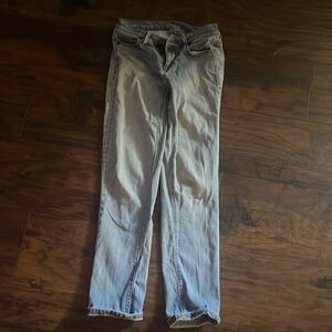 Loft cropped cuff jean